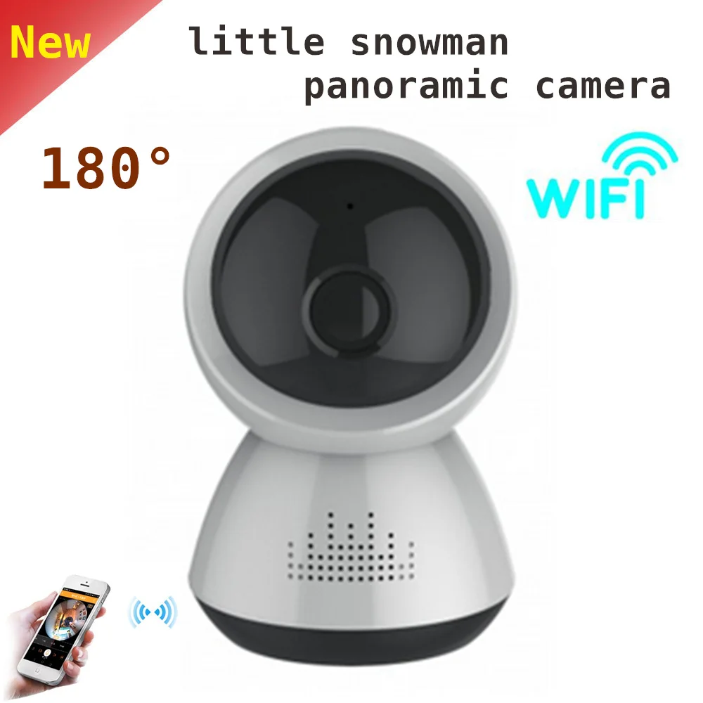 

2mp Little Snowman Panoramic Camera Wifi IP Camera 180 Degree View Night Vision Mini Wireless Camera Baby Monitor