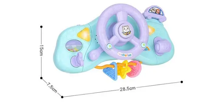 Креативный Музыкальный Электрический симулятор света музыка Вождение руля детские развивающие игрушки для детских игр лучшие подарки