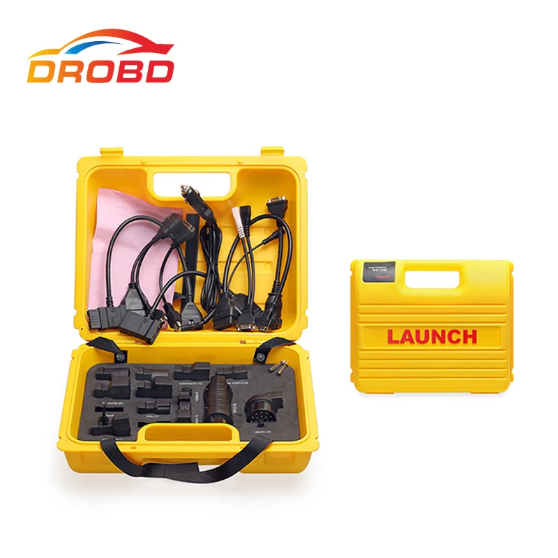 

Original Launch X431 Diagun IV yellow case with full set cables Yellow box for x-431 Diagun IV Diagun 4 free shipping