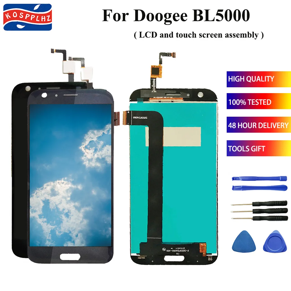 

100% NEW For Doogee BL5000 LCD Display and Touch Screen Assembly Repair Parts 5.5 Inch Replacement DOOGEE BL 5000 With Tools