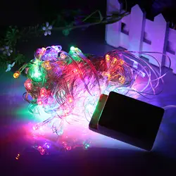 2017, распродажа Navidad Рождество свет AC110V-220V 10 м 100 LED Multi Цвет строка для отдыха Фестиваль партия Главная Открытый украшения