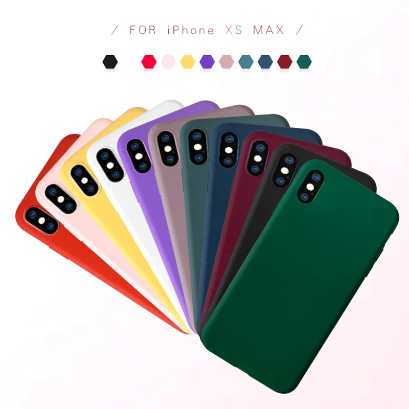 

Candy Case For Iphone 6 S phone accessories silicon soft colorful luxury For Iphone 7 Iphone6 8 Plus 8Plus X XS Max XR Capa Case
