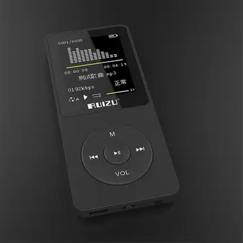 

MP3 Music Player RUIZU X02 4GB Portable MP3 Can Play 80 hour with FM Radio, E-Book, Clock, Voice Recorder Free Original Earphone