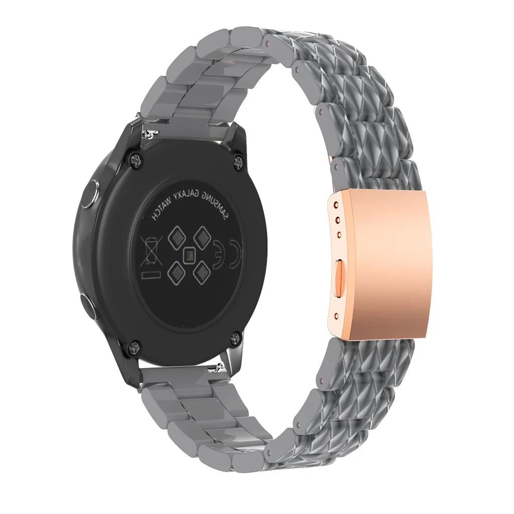 Сменный ремешок для наручных часов Ремешок Роскошные Acetel FiberFor samsung Galaxy Watch Active удобные модные женские туфли Для мужчин Ремешки для наручных часов - Цвет ремешка: Gray