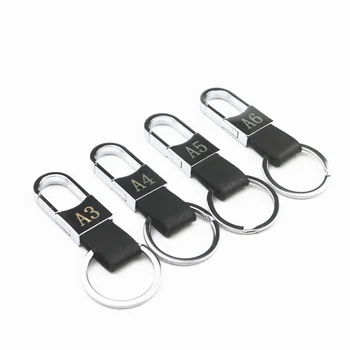 

Car Key Chain Metal Leather Key Chain Logo Key Rings Holder for Audi A3 8P A4 B8 A5 A6 A7 A1 Q5 Q3 Q3 Q5 Q7 S3 S5 S6 TT