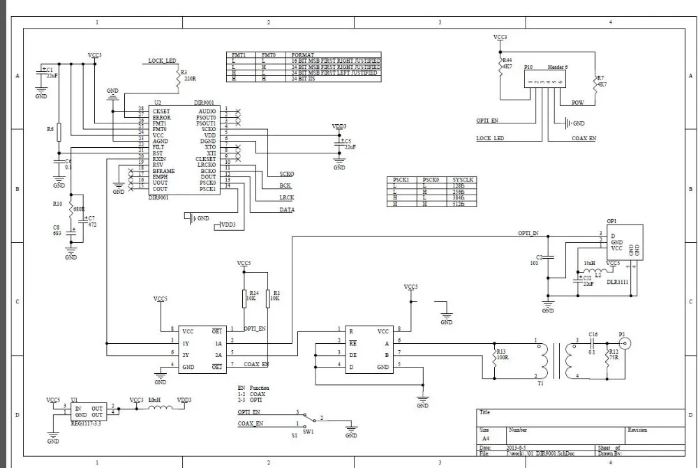 Дизайн TDA1541 ЦАП декодирование доска DIY Бард PCB