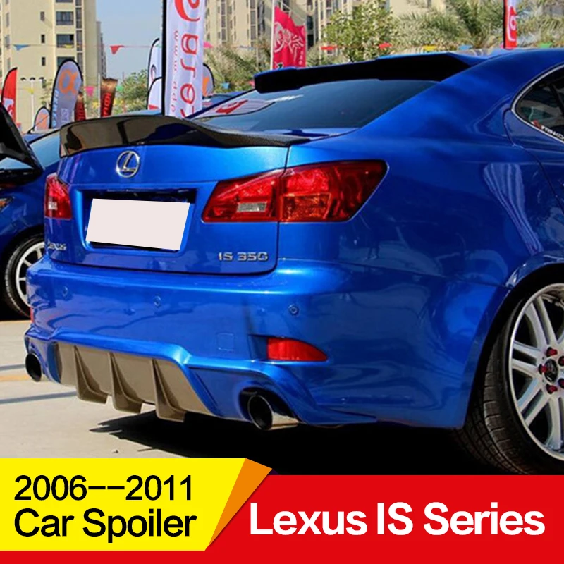 Используется для Lexus Is серии спойлер 2006-2011 год IS200 250 300 350 углеродное волокно задний спойлер крыло губы аксессуары