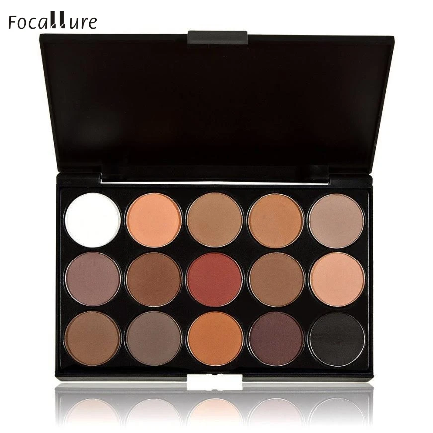 Good Sale 15 Colors Women Cosmetic font b Makeup b font Neutral Nudes Warm Eyeshadow Palette
