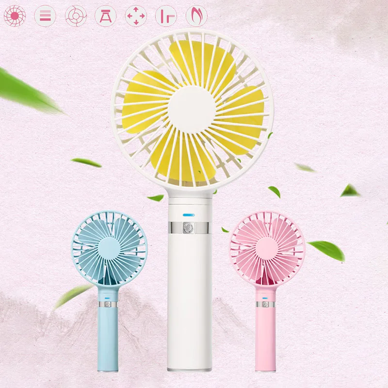 

Mini Handheld Folding USB With Stand Three-in-one Fan Portable Micro-Cooling Travel Gadget With Power