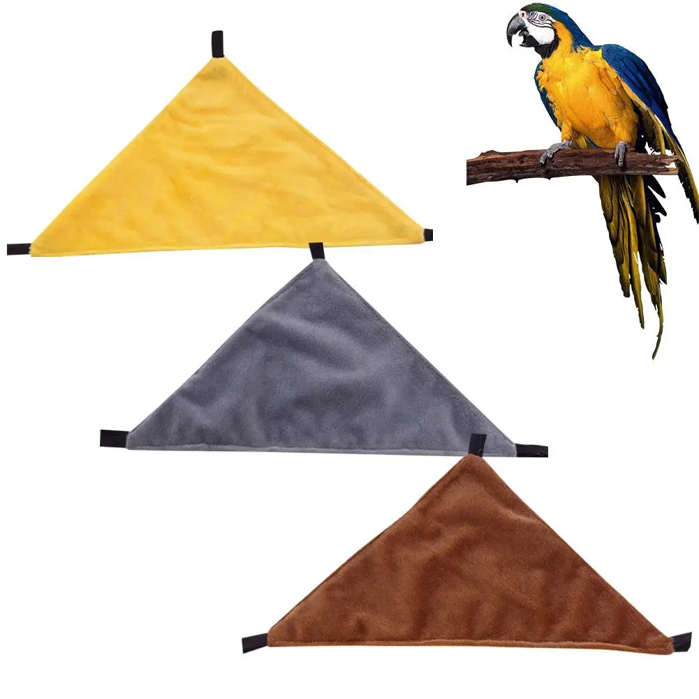 

Solid Color Triangular Hammock Pet Hanging Bed for Sugar Glider Squirrel Hamster Small Pet Supplies
