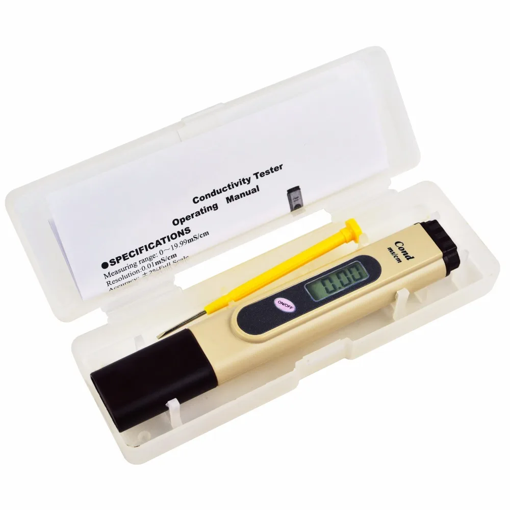 Цифровой Измеритель проводимости EC ручка Тип 0 ~ 19 99 мс/см + электрод ATC|meter wheel|meter