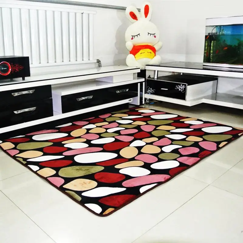 Zeegle Thickening Cotton Carpet for Living Room Anti slip Carpets For
