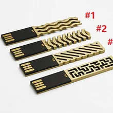 USB флэш-накопитель Ретро Медь 1 Гб 2 ГБ 4 ГБ 8 ГБ 16 ГБ 32 ГБ Персонализированная карта памяти 50 шт./партия(индивидуальный логотип