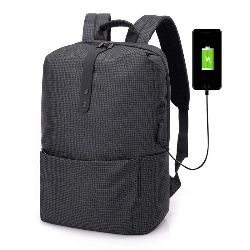 

USB Unisex Backpack Book Bags for School Backpack Casual Rucksack Daypack Oxford Canvas Laptop Fashion Man Travel Backpacks