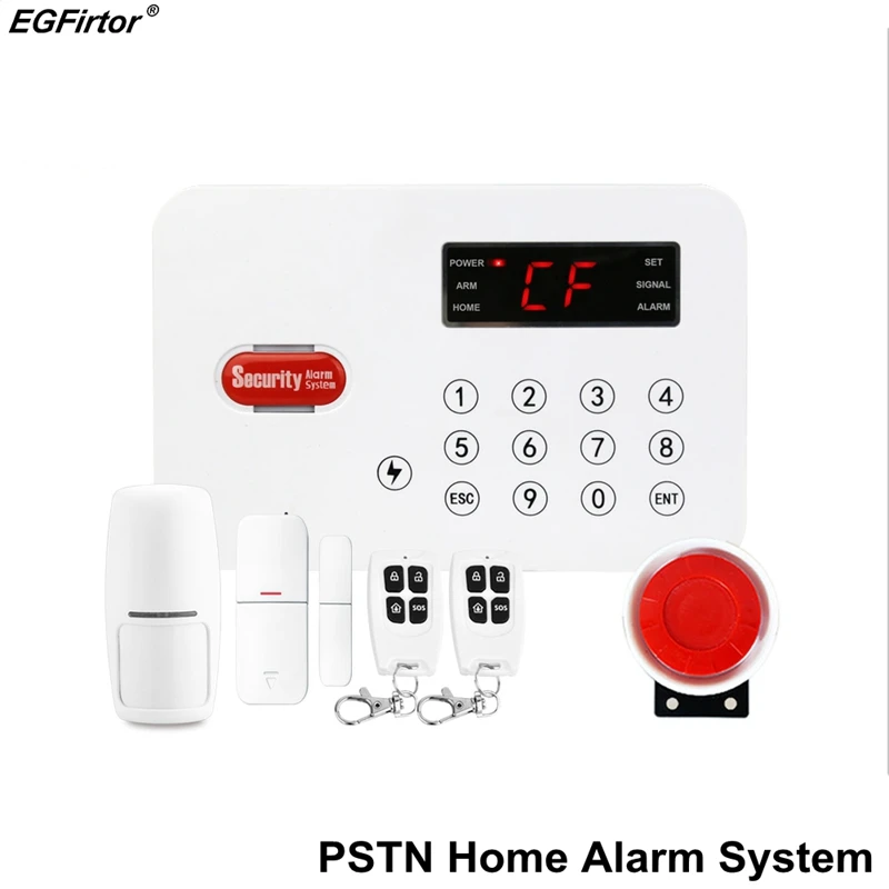 Pstn Security Alarm 50 Zone Wireless 433mhz Home Alarm Kits Burglar Alarm System Russian Spanish