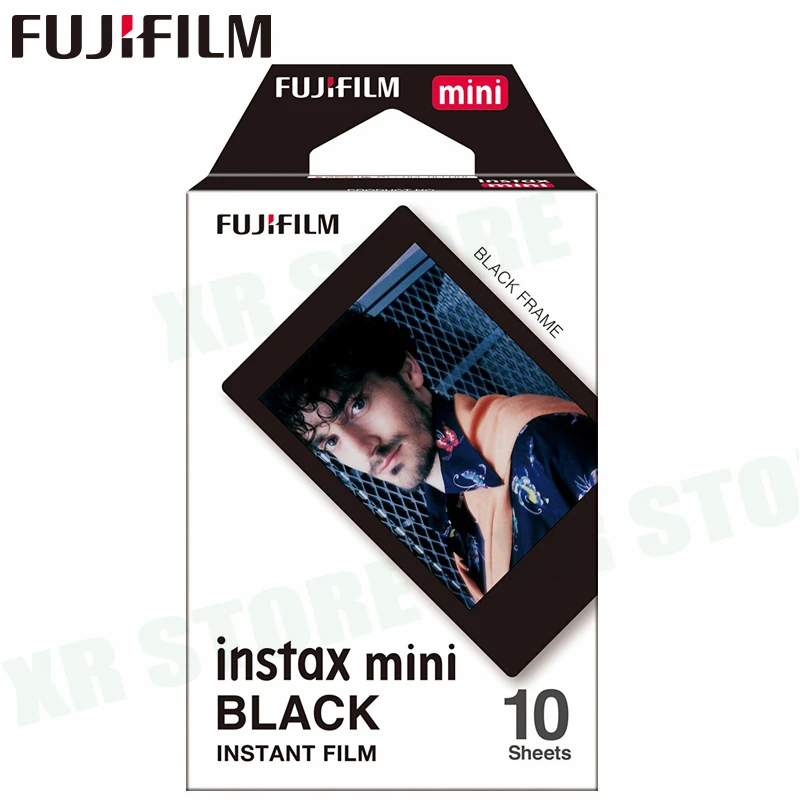 Fujifilm Instax Mini 8 9 пленка черная рамка Fuji мгновенная фотобумага 10 листов для 70 7 s 50 s 50i 90 25 Share SP-1 2 камеры