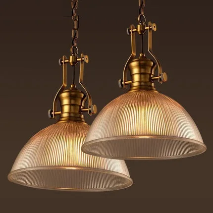 

Loft Style Iron Glass Droplight Edison LED Pendant Light Fixtures Vintage Industrial Lighting For Dining Room Hanging Lamp