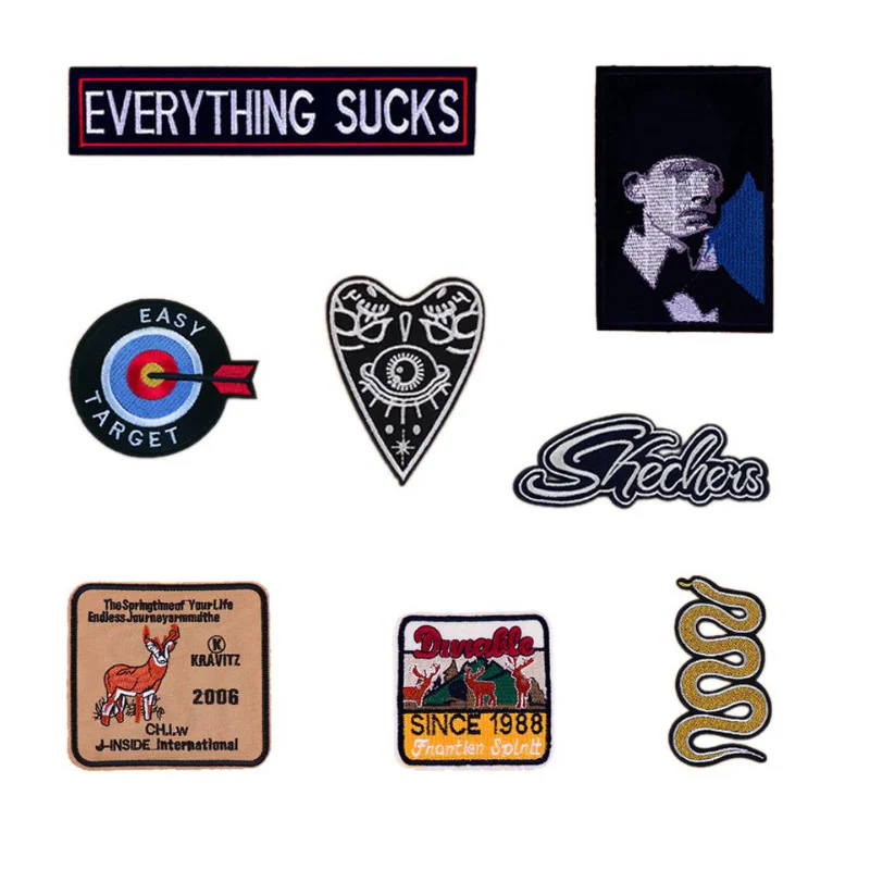 Новые крутые тотемные нашивки в виде сердца змейки железные или пришитые