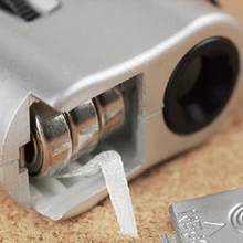 Мини ювелира 60x светодиодный УФ Карманный микроскоп Ювелирные изделия лупы Лупа Стекло