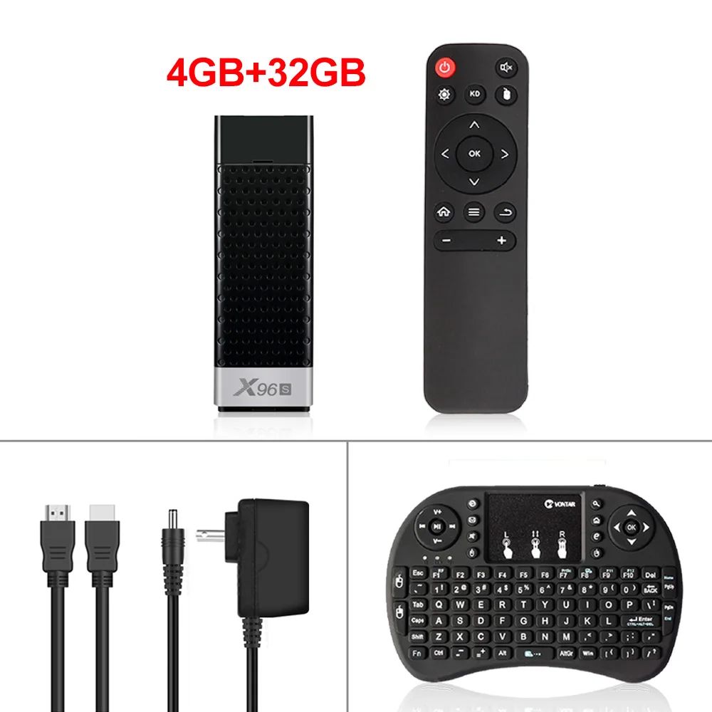 X96S 4K tv Stick Android 9,0 Smart tv Box 4 ГБ 32 ГБ Amlogic S905Y2 2,4G 5 ГГц двойной Wifi BT4.2 1080P H.265 4K 60pfs X96 S 2 Гб 16 Гб - Цвет: 4G32G normal i8