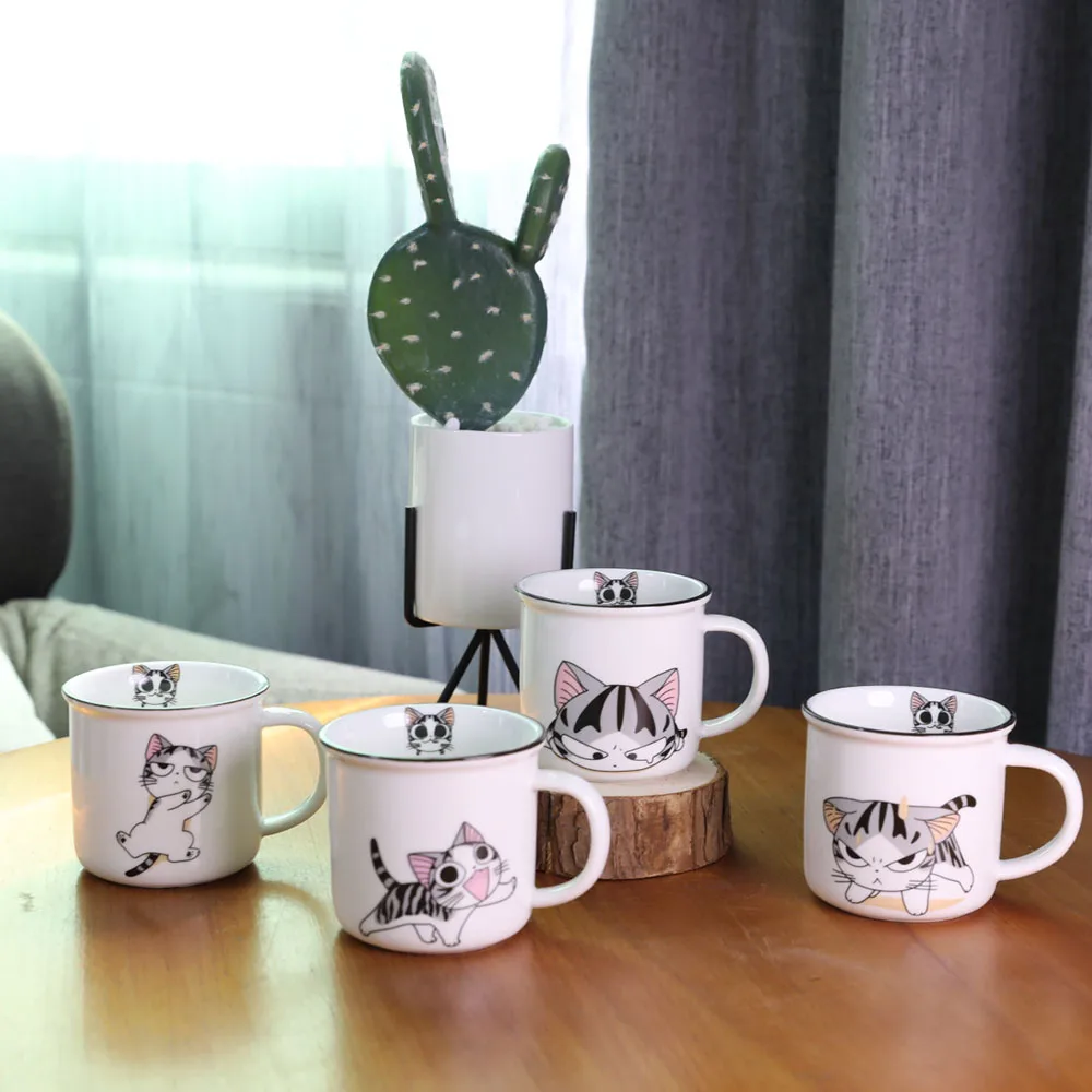 Супер милый кот животное мультфильм кофейная чашка котенок молоко кружка креативные керамические чайные кружки керамическая кружка для завтрака Новинка хорошие подарки