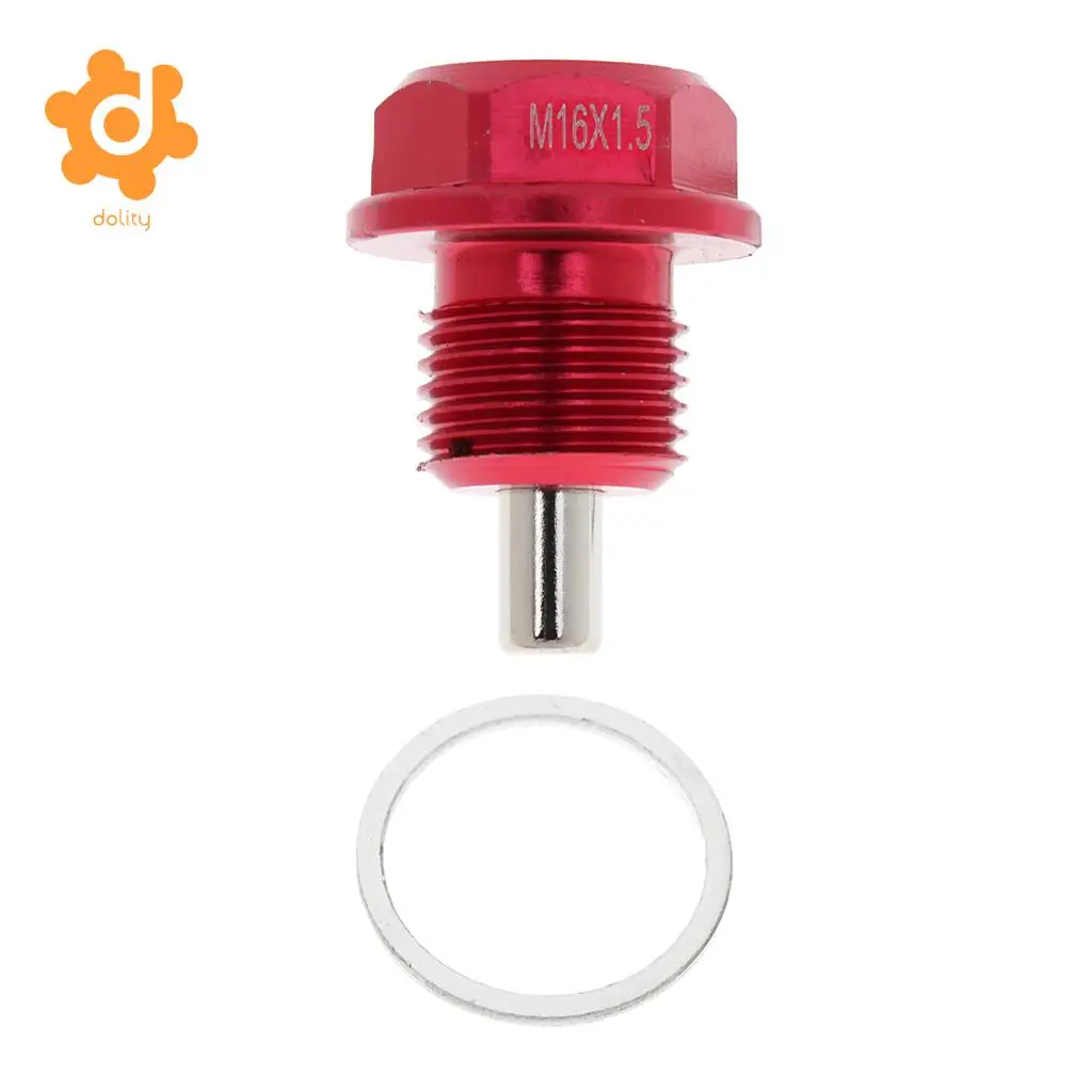 dolity M16x1.5 Auto Magnetic Oil Drain Plug Bolt Screw Sump Nut Crush Washer