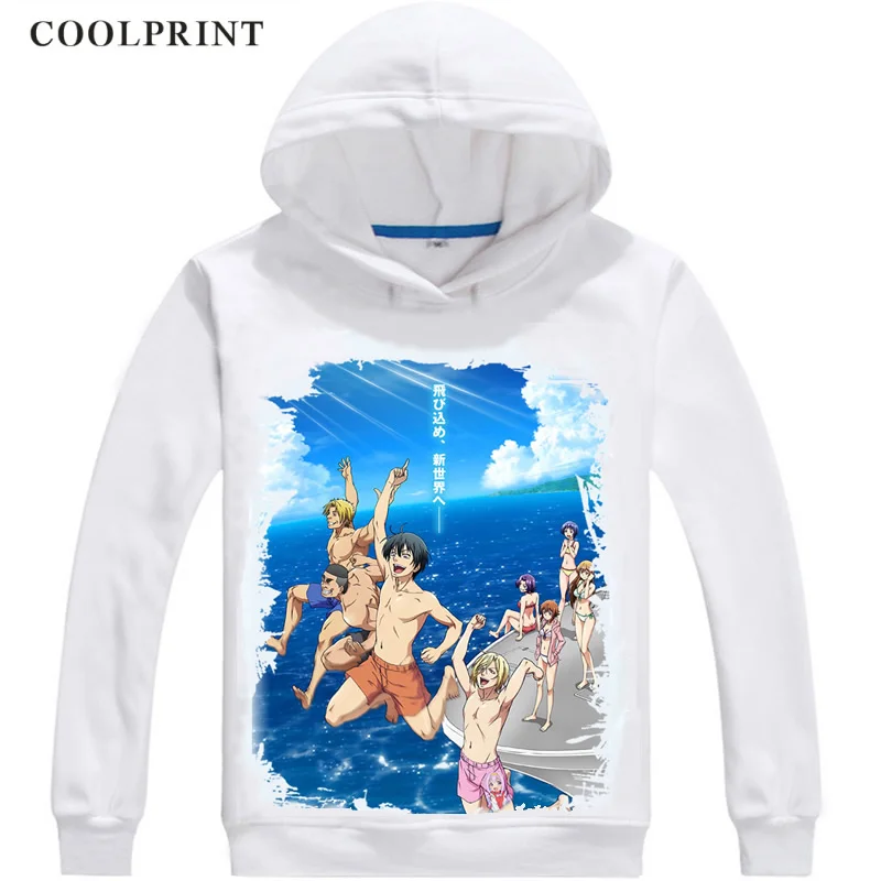 COOLPRINT толстовки с капюшоном в стиле грандиозного голубого гуранбуру из японского