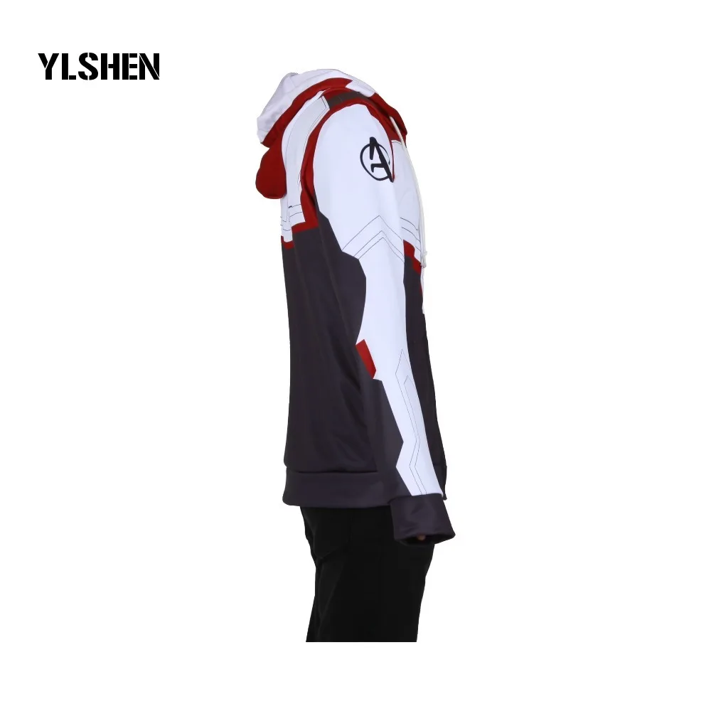 2019 Avengers Endgame Jacket Quantum Realm Sweatshirt Advanced Tech Hoodie Cosplay Costumes Superhero Iron Man Cosplay Men Adult
