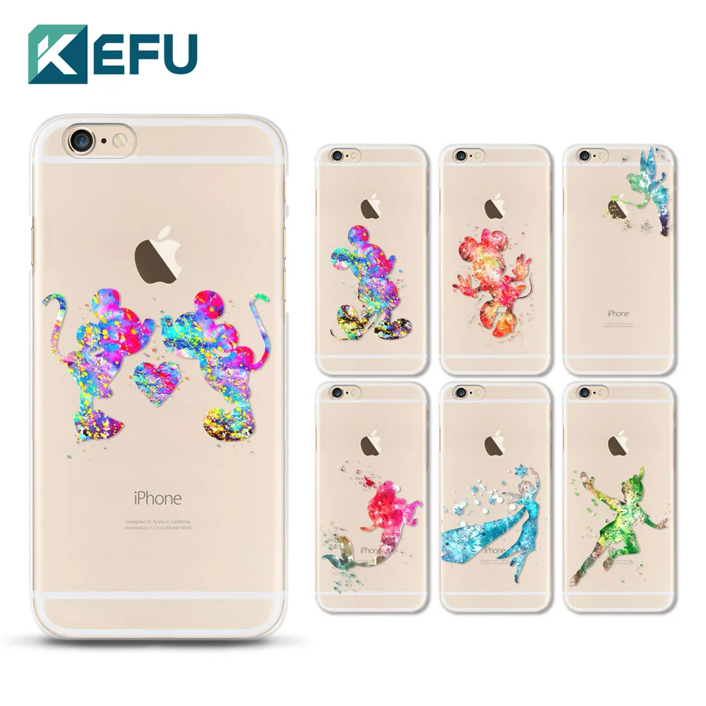 For coque iPhone 6 6S case cartoon Transparent PC cover for fundas iPhone 6 6S case 2016 new arrivals for Apple iPhone 6S case