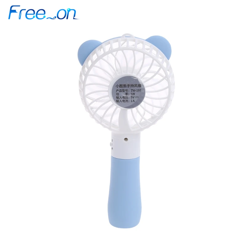 

Portable Hand Fan Battery Operated USB Power Handheld Mini Fan Cooler with Strap