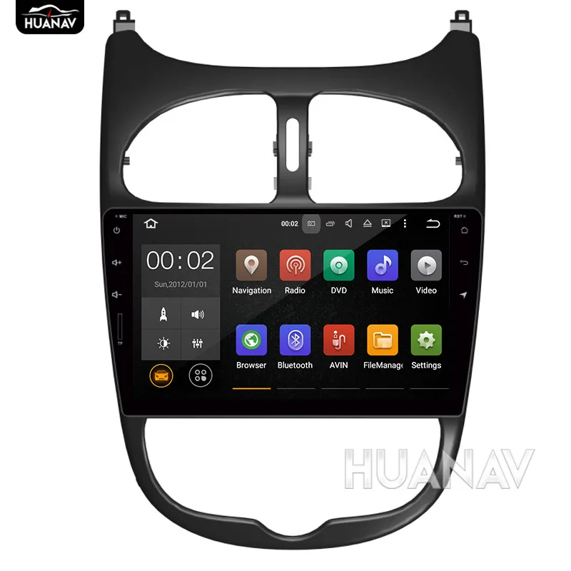 Top Android8.0 4GB+32GB/Android7.1 2GB+16GB Car DVD player GPS navigation for Peugeot 206 2000-2016 Car GPS Navigation Head Unit 3