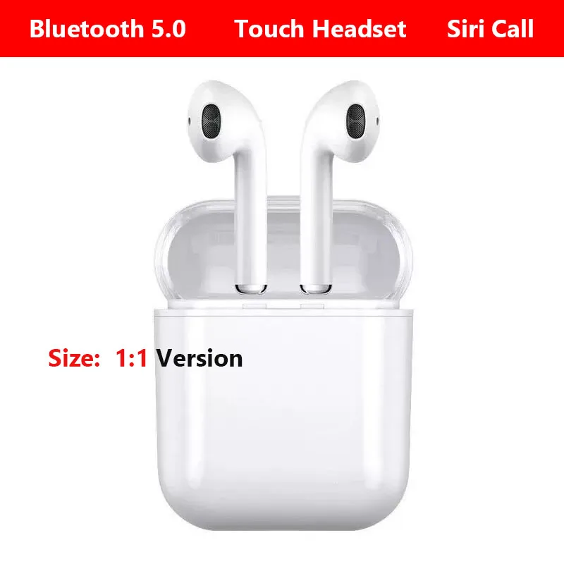 

TWS V5.0 Mini Bluetooth Earphones Wireless Headphones Touch control Earbuds with mic for iPhone Samsung xiaomi