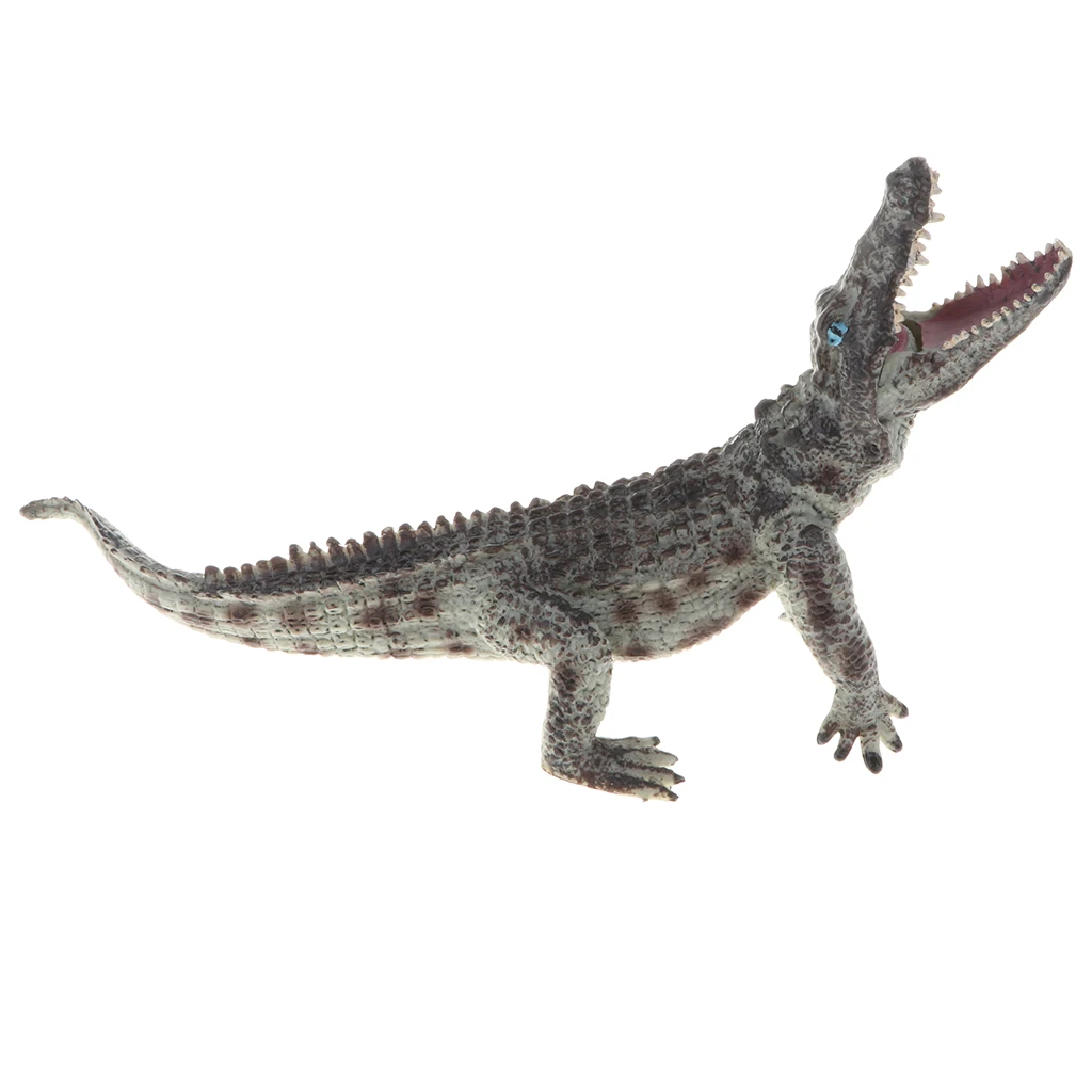  Lifelike Wild/ Forest Jungle Crocodile Animal Action Figure Models in Various Posture Toy Kids Learning Nature - 9 pieces
