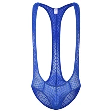 Бодибилдинг цельный комбинезон трусы сексуальные мужские комбинезоны ультра-тонкое нижнее белье мужские боди дышащие прозрачные