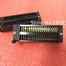 10 шт./лот 2,54 мм, 3M 40 Pin позолоченный черный ZIF DIP IC Разъем