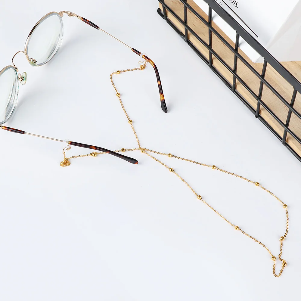 Collar de Gafas de Sol Glasswear Collar de Gafas de Lectura Seda el/ástica Negra Collar de Lazo de Cuero y Metal Aleaci/ón de Plata Collar de Gafas Cadena de Gafas Regalos para la Mujer