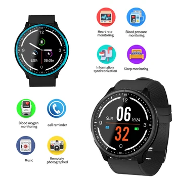 

Fashion blood oxygen pressure smart bracelet women men sport wristband multi dials band wearable device for ios android phones