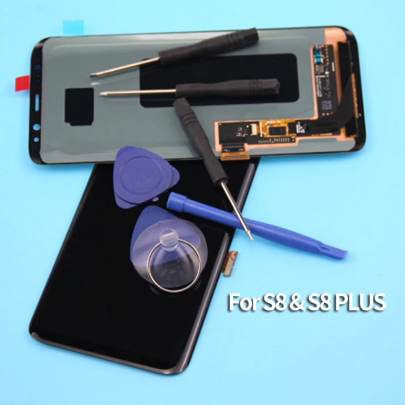 

S8 S8plus Display Screen for SAMSUNG Galaxy S8 Screen Replacement LCD Touch Digitizer Assembly G950F G955 +Tools