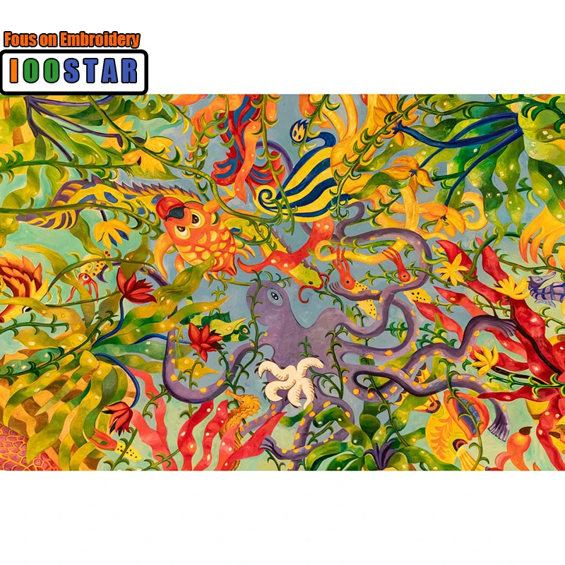 Needlework Diy Diamond Painting Cross Stitch &quotAnimals Art&quot Embroidery Square Mosaic Pictures Stickers | Дом и сад
