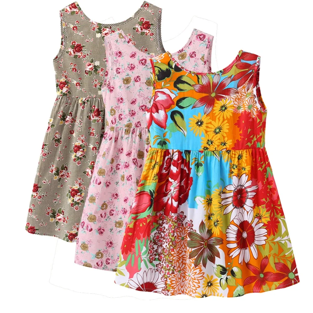 Aliexpress.com : Buy Soft Cotton Girls Dress Summer Casual Baby Girls ...