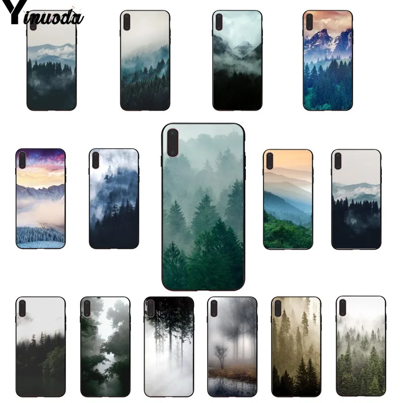 

Yinuoda Mountain Forest Clouds Luxury Unique Design Phone Cover for iPhone 5 5Sx 6 7 7plus 8 8Plus X XS MAX XR