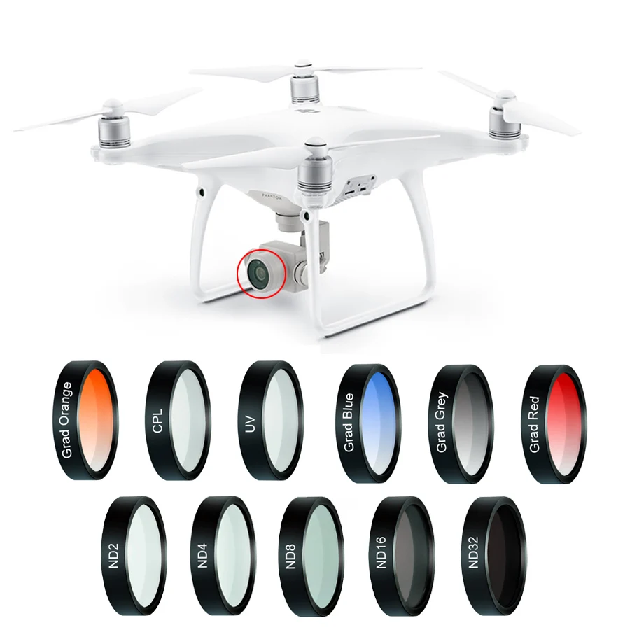 Andories фильтр для объектива протектор ND 2 4 8 16 Drone аксессуары DJI Phantom 3