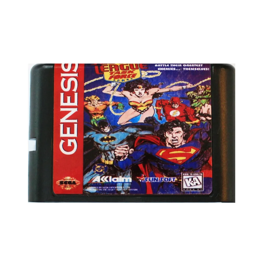 

Justice League Task Force 16 bit MD Game Card For Sega Mega Drive For SEGA Genesis