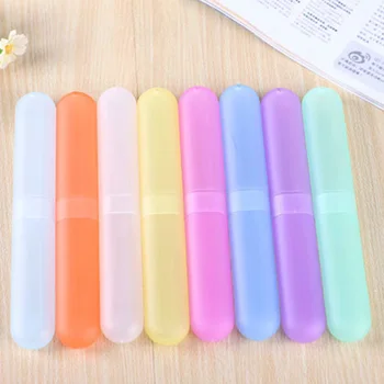 

4 Pcs Portable Travel Camping Toothbrush Protect Holder Candy Color Case Cover Box Hot Mdf