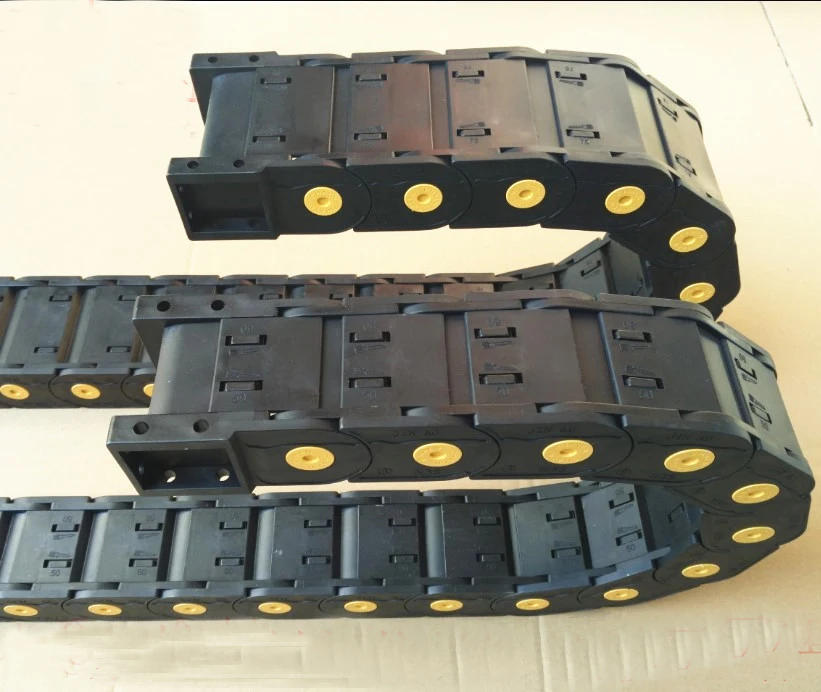

Transmission Chains 25x25,38, 50, 57,77,mm 1M Full closed towing chain suqare joint Plastic Towline Cable Drag Chain 3D printer