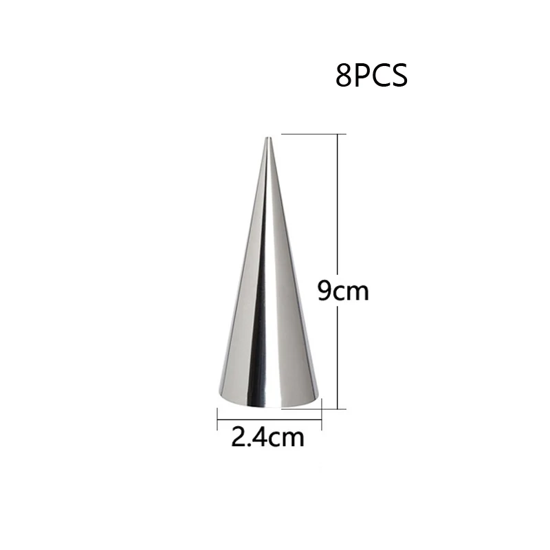 8 шт./лот DIY выпечки конусов Рог печенье рулет форма для торта спиральные печеные круассаны трубы печенье на десерт кухонный инструмент для выпечки - Цвет: 3