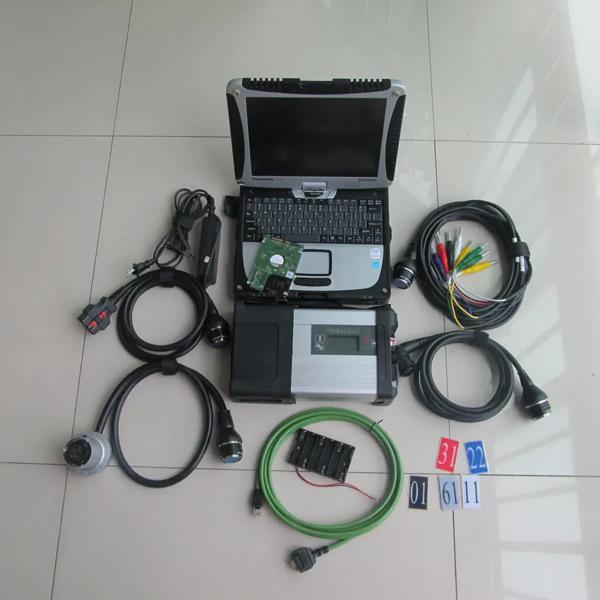  Mb star diagnóstico sd conectar c5 con hdd 320gb 201912 software más reciente con ordenador portáti