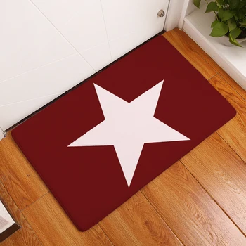 

Modern Style Geometry Print Carpets Anti-slip Floor Mat Outdoor Rugs Star Front Door Mats