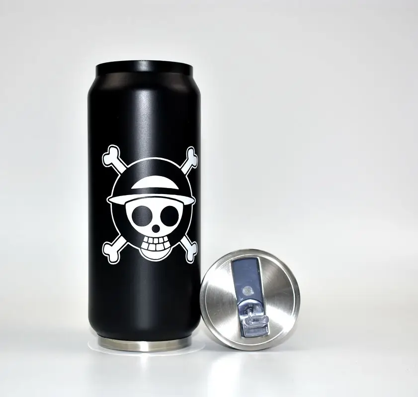 Buy 500ml stainless steel bottles Cartoon Cute Cans Coke Keep warm Spiderman Captain America Batman Superman Series Water Bottle