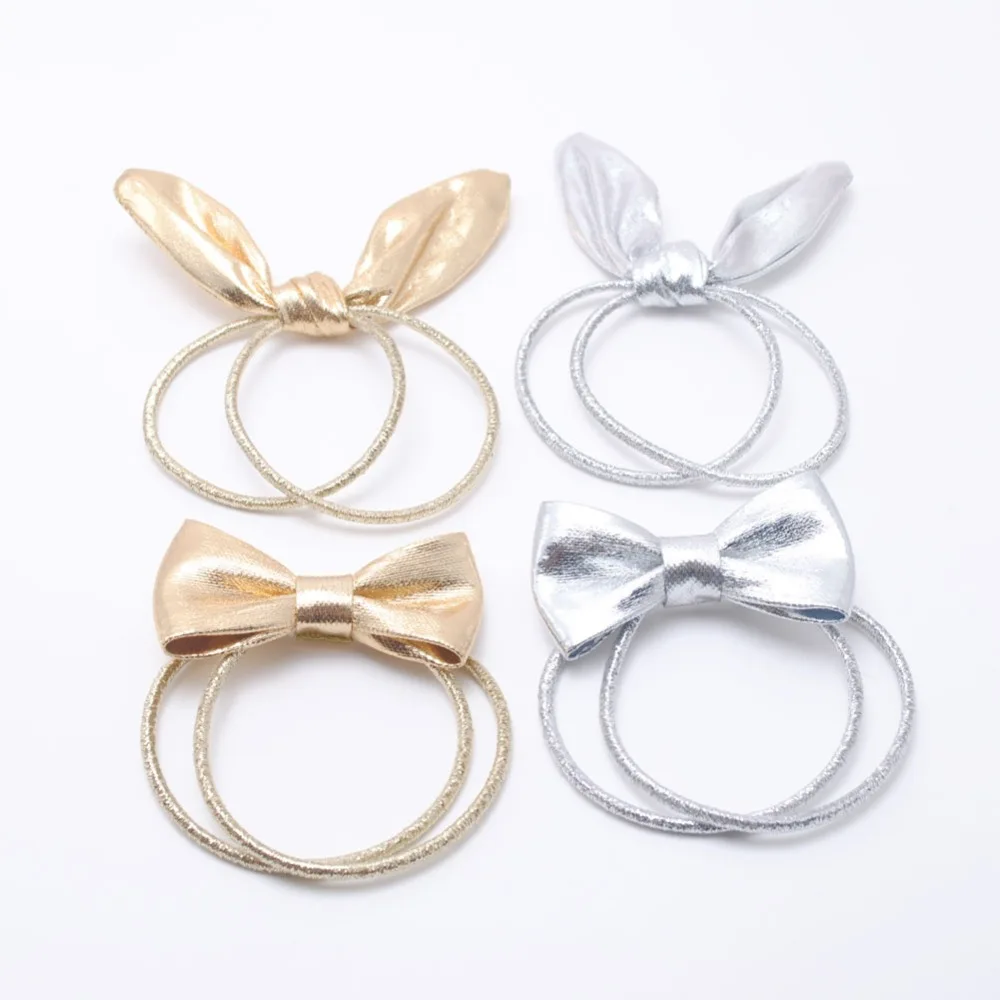 

Women Hair Tie Rabbit Ear Elastic Hair Bands Girls Ponytail Hair Holder Kids Bows Accessories Birthday Gift Party Headwear